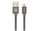 Kabllo Swissten Textile Lightning, 0.2m, USB A, gri