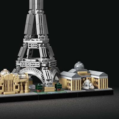 Set LEGO Architecture 21044 Paris, model për zbukurim, skyline i qytetit, shumëngjyrësh