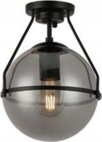 Llampë tavani GTV Decor DROP 7165, 1xE27 25W, diametër 21 cm, e zezë
