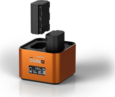 Karikues baterish Hahnel ProCube 2 Sony, LCD, USB 2.4A, portokalli