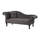 Sofa Chesterfield Niovi velvet krah i majtë 189×61×84 cm (HM3007.10), gri