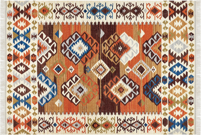 Tapet Beliani VOSKETAP, kilim leshi me pambuk, 200x300 cm, shumëngjyrësh