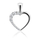 Pendant për qafore Brilio Silver, i argjendtë/transparent
