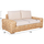 Divan i jashtëm 2-ulëse Tropel 192x88x70-85Hcm (HM9809), bardhë
