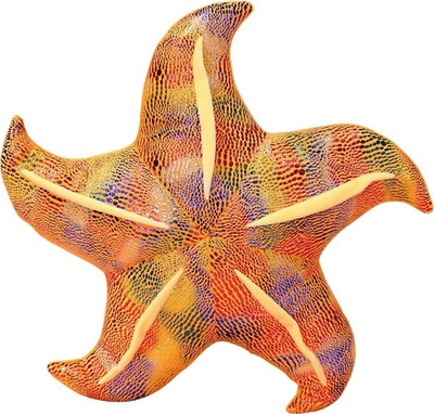 Jastëk lodër Lean Toys Starfish, 45 cm, i verdhë