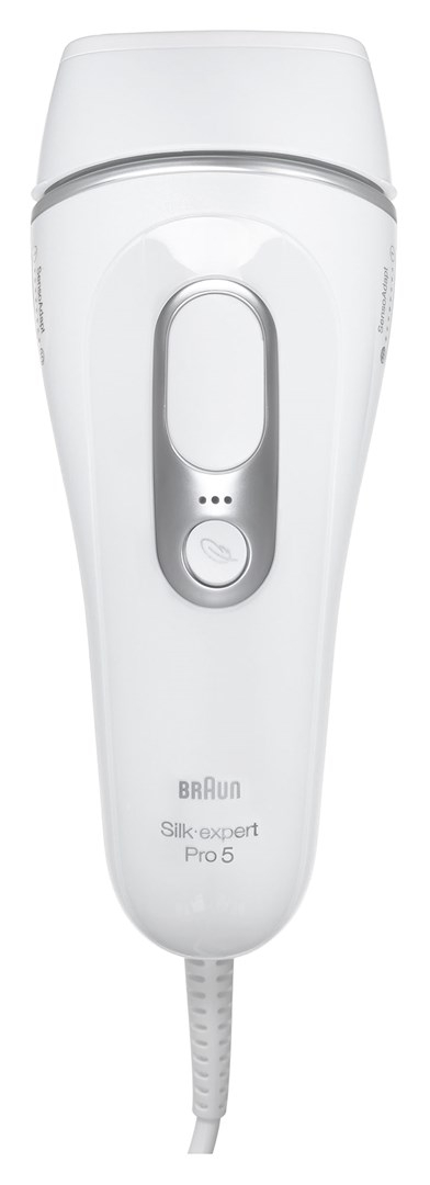 Depilator IPL Braun Silk expert Pro 5 PL5145, SkinPro 2.0, SensoAdapt, i bardhë