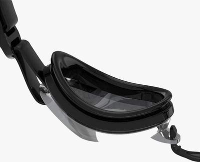 Syze noti Speedo Jet Mirror me lente mirror, me rrip që rregullohet, të zeza