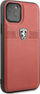Kuti mbrojtëse Ferrari FEOBAHCN58RE për iPhone 11 Pro 5.8", hardcase lëkurë, e kuqe