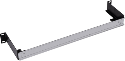 Shinë DIN InLine për raft 19", 1U, montim horizontal ose vertikal, e zezë