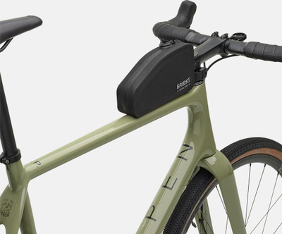 Çantë kornize biçiklete Brooks Scape Top Tube Bag, 1.5L, e papërshkueshme nga uji, e zezë