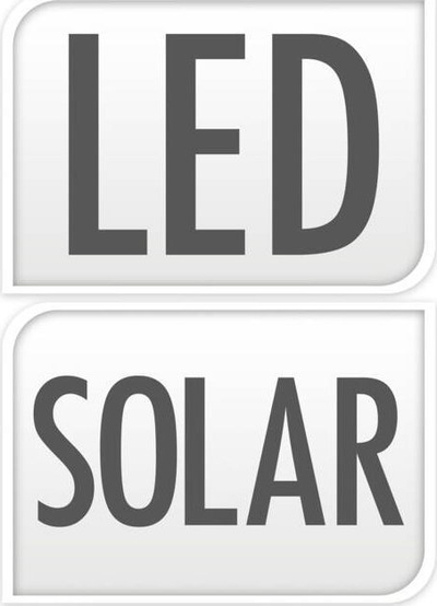 Lampë kopshti ProGarden me diell, LED, 39 cm, e zezë