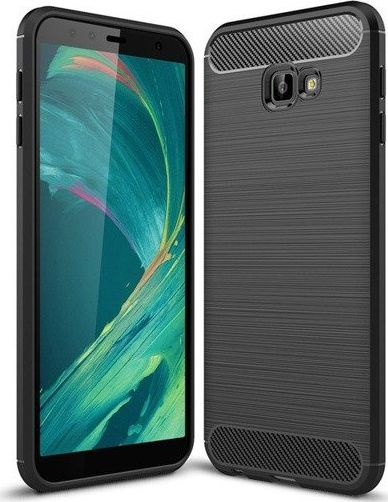 Mbulesë telefoni Carbon Lux për Samsung Galaxy J4 2018, TPU, e zezë