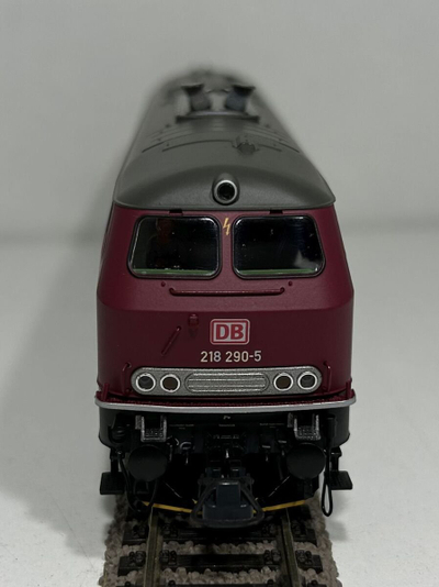 Lokomotivë dizel Roco 70771 H0 218 290-5, model treni, DB AG, me shumë ngjyra