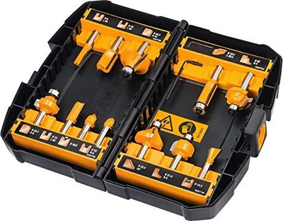 Set frezash për dru Dewalt DT90016, 12 copë