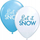 Balona dekorative Let it Snow, set dimror, blu edhe t’bardha