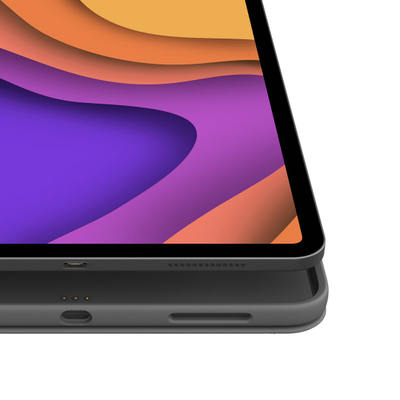 Mbështetëse tastiere Logitech Folio Touch për iPad Air (gjenerata 4 & 5), ngjyrë gri
