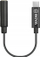 Adapter audio BOYA BY-K4, 3.5mm TRS në USB-C, 6cm, i zi