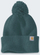 Kapelë Carhartt Knit Pom Pom Cuffed Beanie, një madhësi, Greenstone