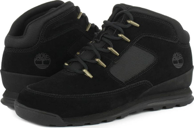 Çizme malore Timberland Euro Rock Mid Hiker, lëkurë mokë lëkure, për burra, të zeza