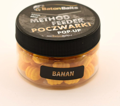 Karrëm notues Baton Baits Pupae Pop Up Banana, 11mm, 60ml, i verdhë