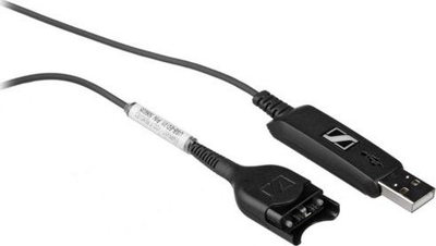 Kabllo lidhëse Sennheiser USB ED 01, USB në EasyDisconnect, e zezë