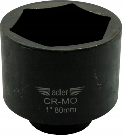 Çelës goditës Adler 3525.80D, fole 1", 80 mm, i zi