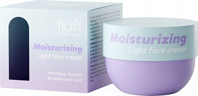 Krem fytyre Fluff Moisturizing Light, acid hialuronik, ekstrakt ametisti, 50ml