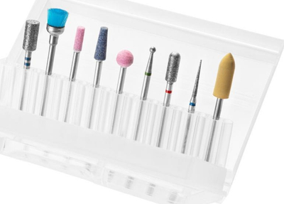 Set frezash për thonj Activeshop Mix, 9 copë, për manikyr edhe pedikyr