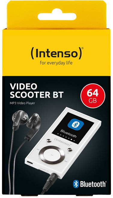 MP3 Player Intenso Video Scooter BT, 64GB, Bluetooth, i bardhë