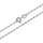 Qafore për femra Brilio Silver 471 086 00153 04, 42 cm, e argjendtë