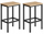 Set karrigla bari LEOBERT, 2 copë, 68x16x33 cm, sonoma