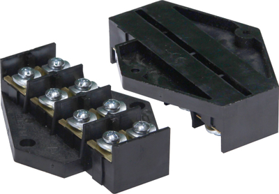 Bllok degëzues elektrik Orno OR-LZ-8206, 4 pole, 16mm², i zi, 10 copë