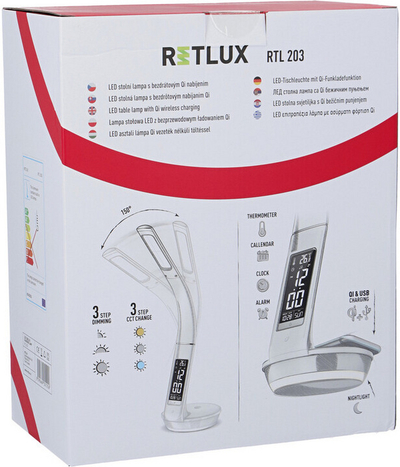 Llambë Retlux, 203 dimm LED, Qi, 6W, e bardhë
