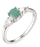 Unazë Brilio Silver Emerald SR09031D