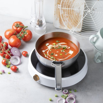 Индукциска плотна Domo DO 30112 IP, 2000W, 26cm, црна