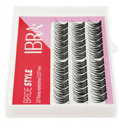 Qerpikë me tufa IBRA Bride Style, 0.07 mm C, 10 mm, të zinj