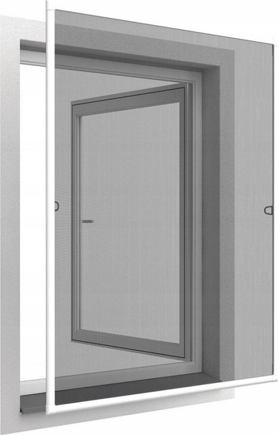 Rrjetë mushkonjash për dritare Easy Life Mako, alumin, 120x140 cm, e bardhë