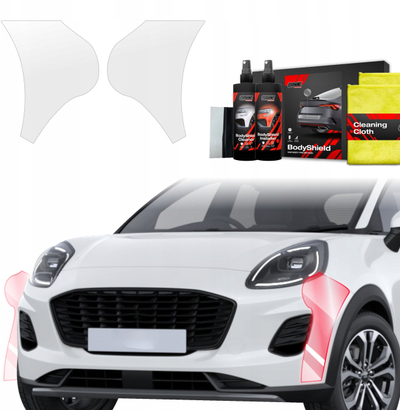 Folie mbrojtëse parakolpi BodyShield Ford Puma Facelift 2024-2026, komplet 2in1, transparente