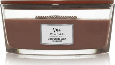 Qiri aromatik WoodWick Stone Washed Elipse Suede, 453.6 g