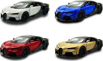 Makina lodër Bugatti Chiron Supersport Kinsmart, shkallë 1:38, metal, me ngjyra nga të gjitha llojet