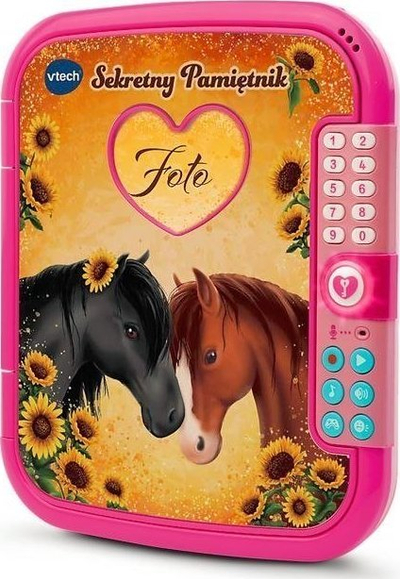Ditar elektronik VTech Secret Diary 61672, me fjalëkalim, regjistrim zëri, rozë