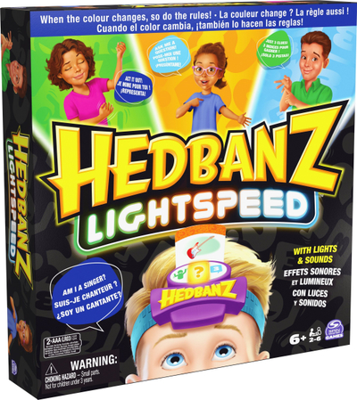Lojë tavoline Spin Master Hedbanz Lightspeed, 2-6 lojtarë, 6+ vjeç, shumëngjyrëshe
