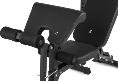 Stol fitnesi me mbajtëse Zipro Superset, 270kg, 164 x 56 x 116cm, i zi