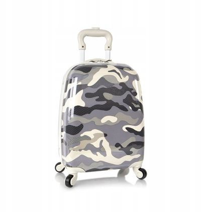 Valixhe kabine Heys Grey Camo, 18", hardside, gri kamuflazh