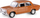 Maket veture Daffi Fiat 125p, shkalla 1:43, kafe