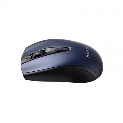 Maus wireless Havit MS858GT, 1600 DPI, 2.4GHz, blu e errët