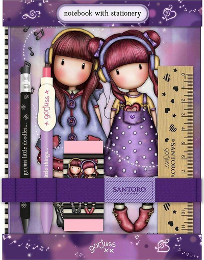 Fletore me mjete shkollore Santoro The Duet, vjollcë