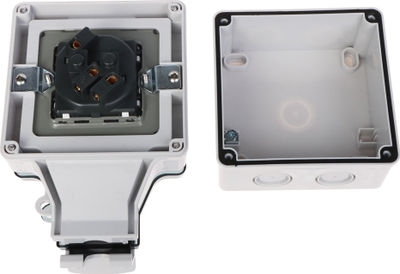 Prizë e jashtme ATLO Garden Socket, IP66, 3840W, gri
