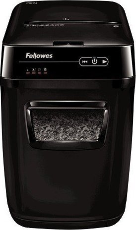 Grirëse letrash Fellowes AutoMax 200M, prerje të kryqëzuar 2 x 14mm, nivel sigurie DIN P-5, e zezë