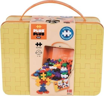 Set blloqesh Plus Plus Big Basic Metal Suitcase, 70 copa, për kalamaj 3–12 vjeç, shumëngjyrëshe